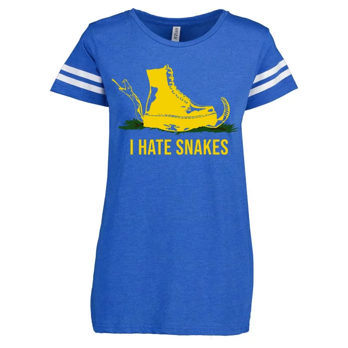 I Hate Snakes Don't Thread On Me Flag Enza Ladies Jersey Football T-Shirt