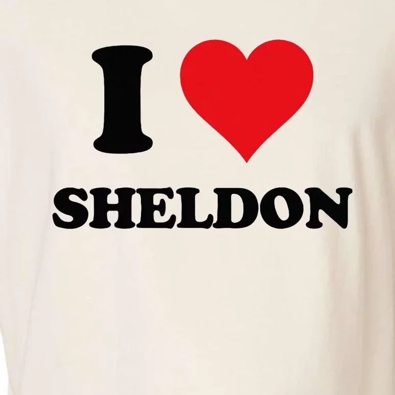 I Heart Sheldon First Name I Love Personalized Stuff Garment-Dyed Women's Muscle Tee