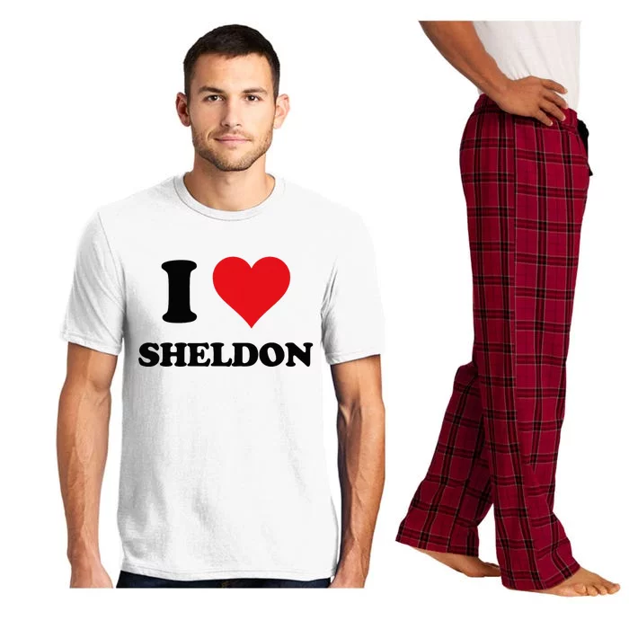 I Heart Sheldon First Name I Love Personalized Stuff Pajama Set