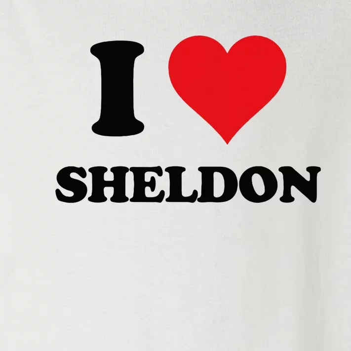 I Heart Sheldon First Name I Love Personalized Stuff Toddler Long Sleeve Shirt