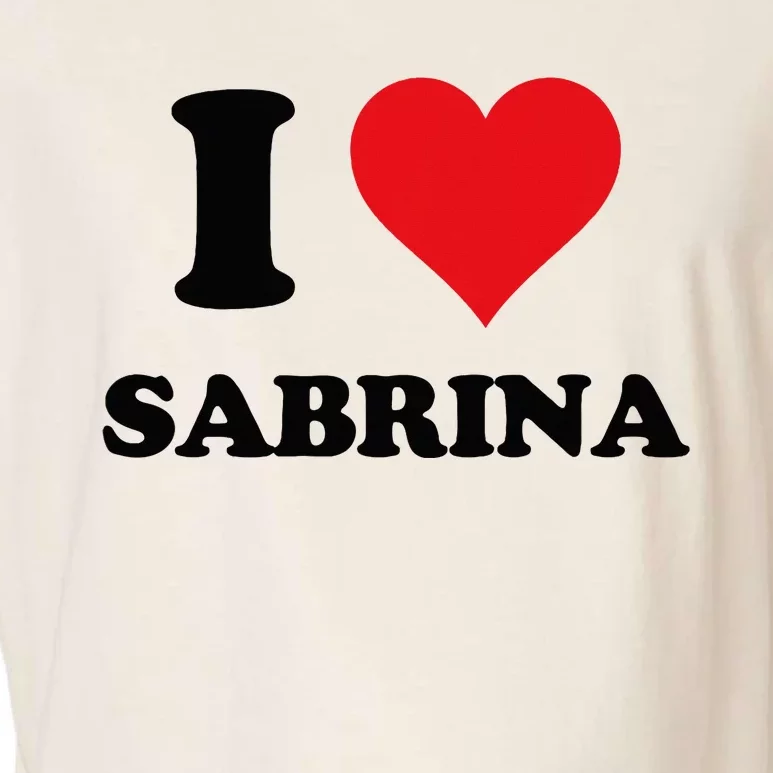 I Heart Sabrina First Name I Love Personalized Stuff Garment-Dyed Women's Muscle Tee