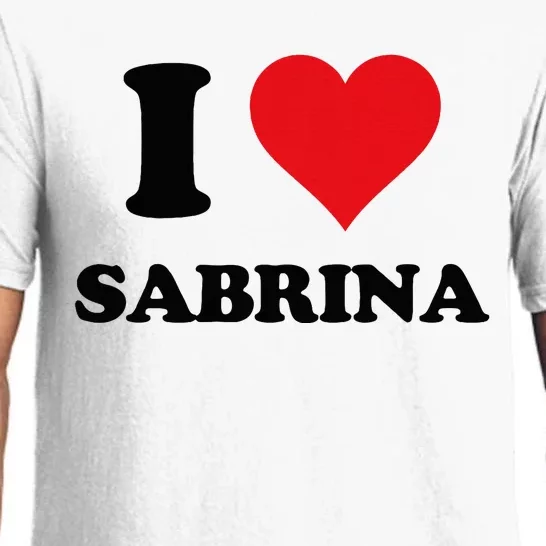 I Heart Sabrina First Name I Love Personalized Stuff Pajama Set