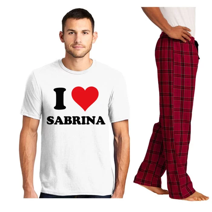 I Heart Sabrina First Name I Love Personalized Stuff Pajama Set