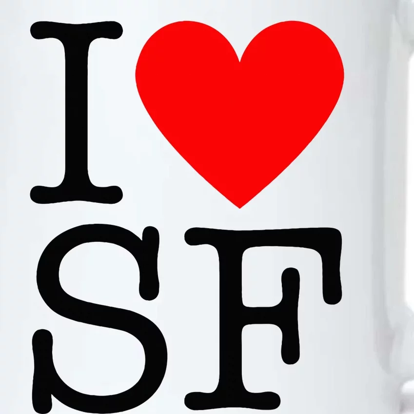 I Heart San Francisco I Love Sf Black Color Changing Mug