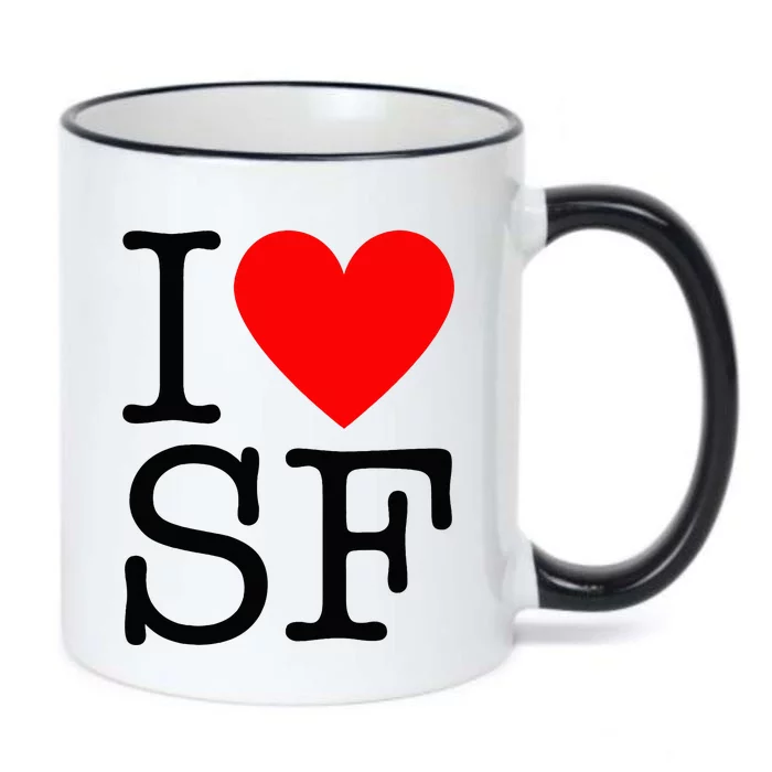 I Heart San Francisco I Love Sf Black Color Changing Mug