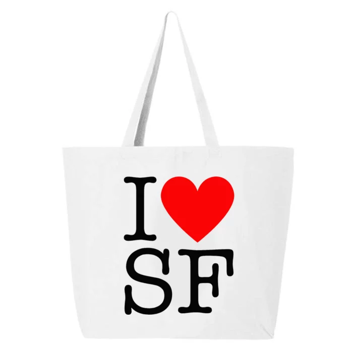 I Heart San Francisco I Love Sf 25L Jumbo Tote