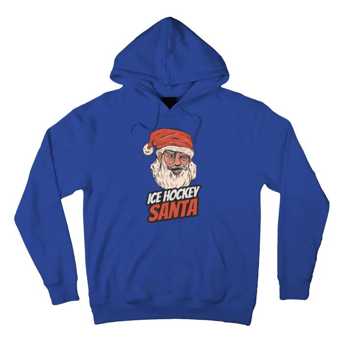 Ice Hockey Santa Claus Christmas Holiday Ice Hockey Player Gift Hoodie