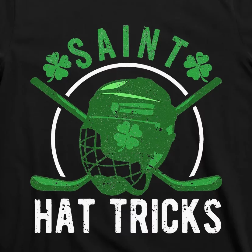 Ice Hockey Shamrock Irish St Patricks Day T-Shirt