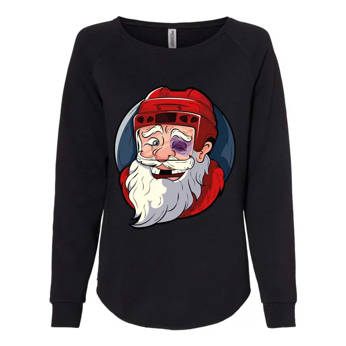 Ice Hockey Santa Claus Goalie Coach Christmas Gift Womens California Wash Sweatshirt