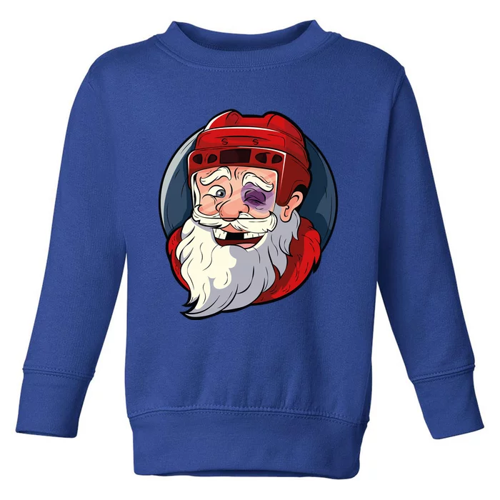 Ice Hockey Santa Claus Goalie Coach Christmas Gift Toddler Sweatshirt