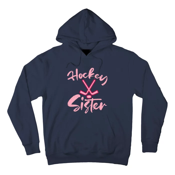 Ice Hockey Sister Fan Wo Girl Hoodie