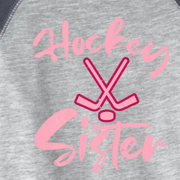 Ice Hockey Sister Fan Wo Girl Toddler Fine Jersey T-Shirt