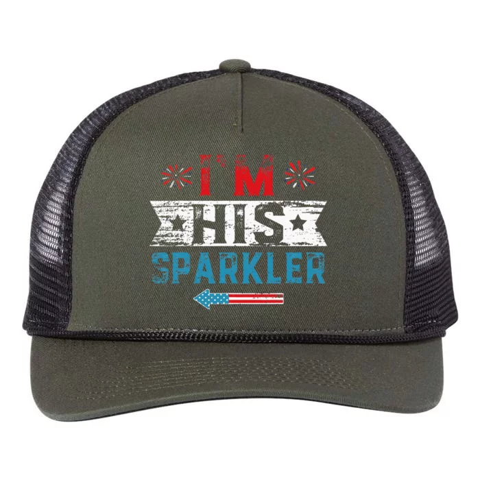 Im His Sparkler His And Her 4th Of July Matching Couples Retro Rope Trucker Hat Cap