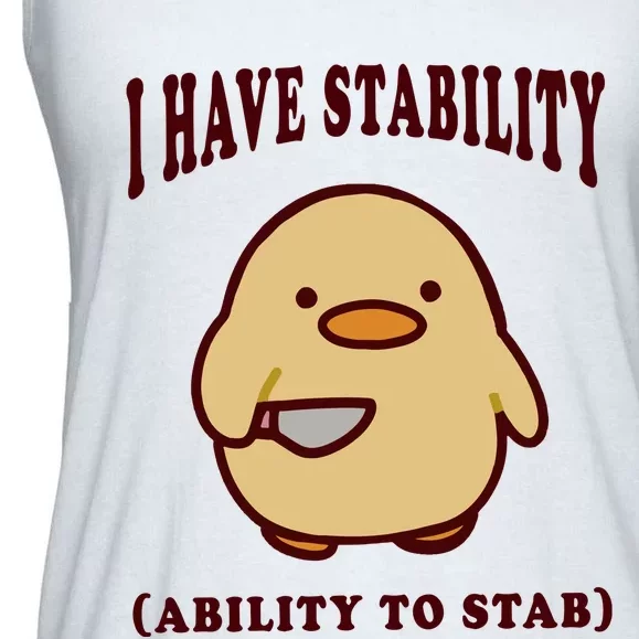 I Have Stability Ability To Stab Ladies Essential Flowy Tank