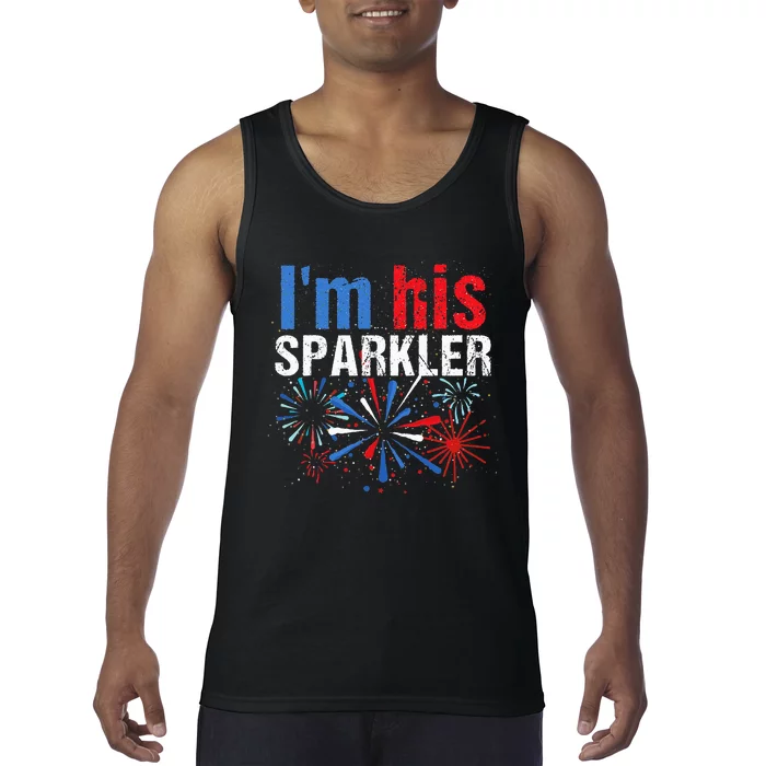 I'm Her Sparkler His And Her 4th of July Matching Couples Tank Top