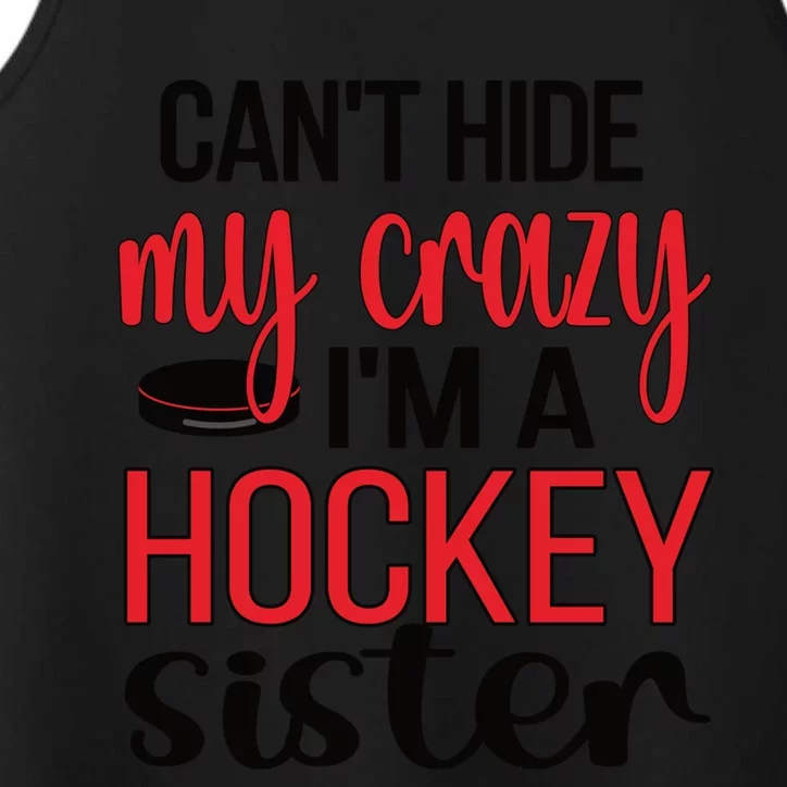 Ice Hockey Sister Of An Ice Hockey Player Sister Great Gift Performance Tank