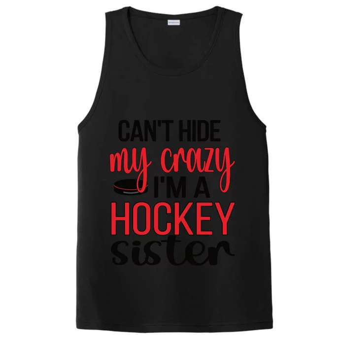 Ice Hockey Sister Of An Ice Hockey Player Sister Great Gift Performance Tank