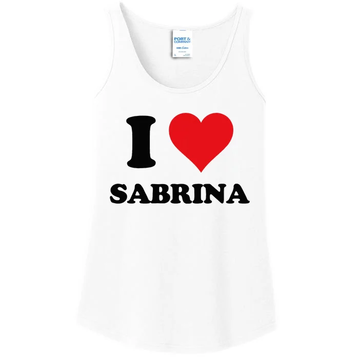 I Heart Sabrina First Name I Love Personalized Stuff Ladies Essential Tank