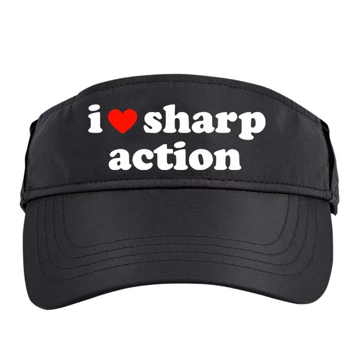 I Heart Sharp Action Adult Drive Performance Visor