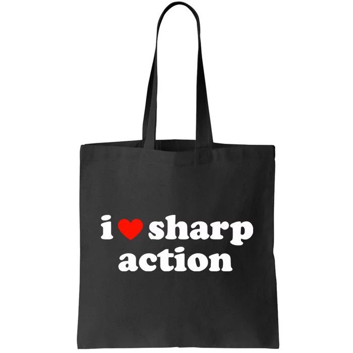 I Heart Sharp Action Tote Bag