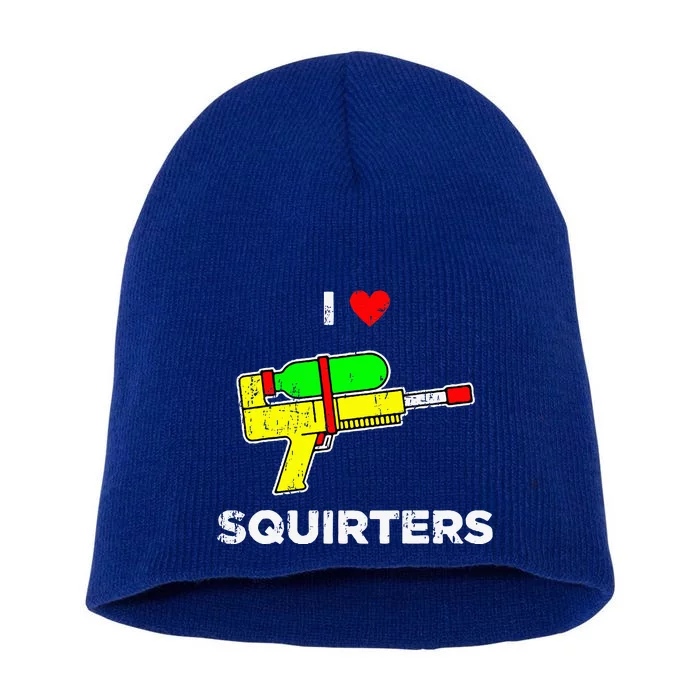 I Heart Squirters I Love Squirters Short Acrylic Beanie