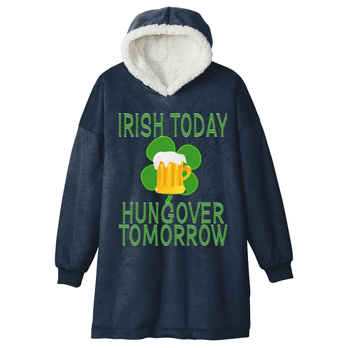 Irishoday, Hungoveromorrow St. Patty's Day Hooded Wearable Blanket