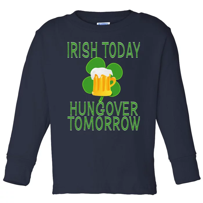 Irishoday, Hungoveromorrow St. Patty's Day Toddler Long Sleeve Shirt