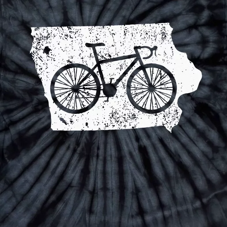 Iowa Home State Bike Cycling & Triathlon Gift Tie-Dye T-Shirt