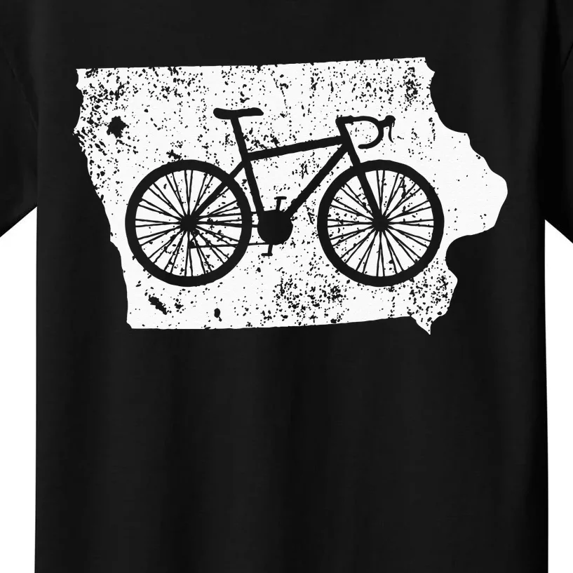 Iowa Home State Bike Cycling & Triathlon Gift Kids T-Shirt