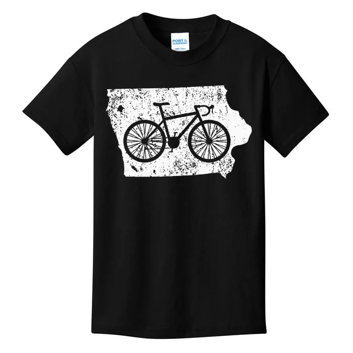 Iowa Home State Bike Cycling & Triathlon Gift Kids T-Shirt