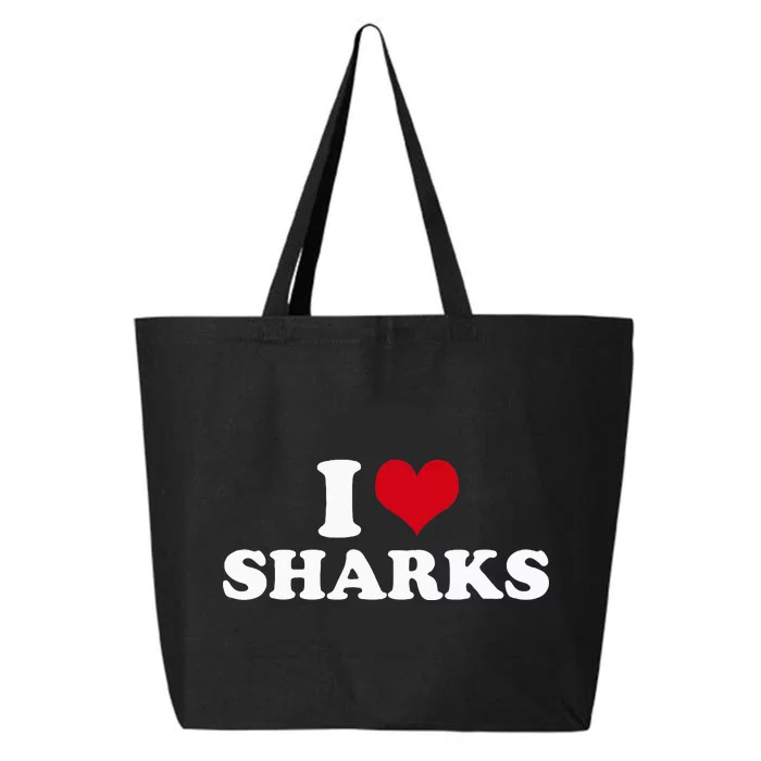 I Heart Sharks 25L Jumbo Tote