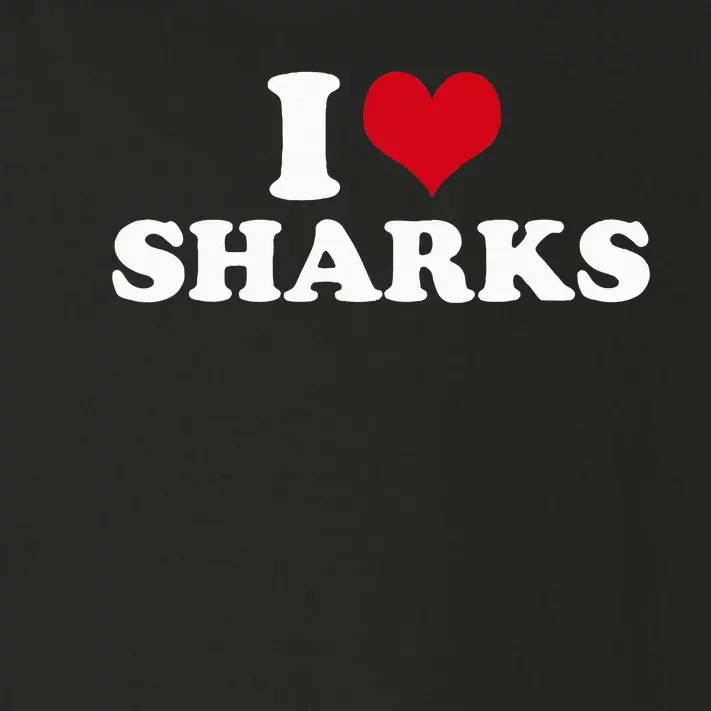 I Heart Sharks Toddler Long Sleeve Shirt