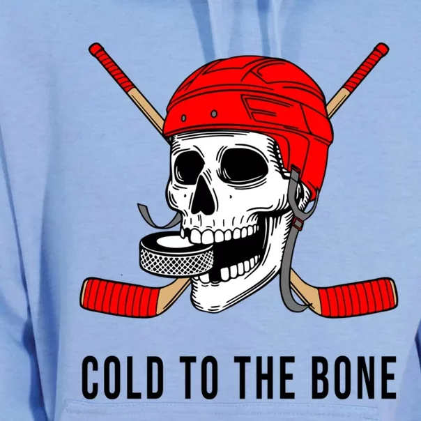 Ice Hockey Skeleton With Helmet Puck And Sticks Funny Funny Gift Unisex Surf Hoodie