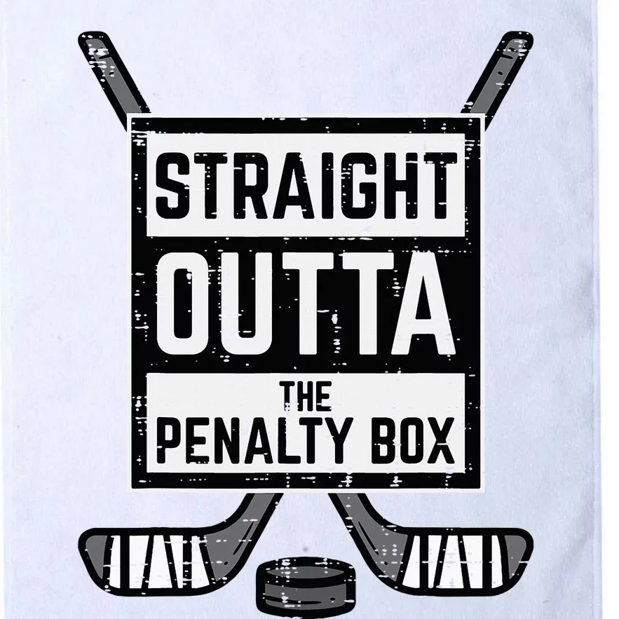 Ice Hockey Straight Outta Penalty Box Platinum Collection Golf Towel