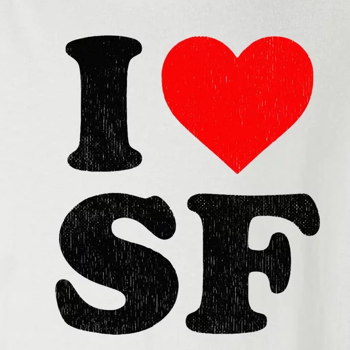 I Heart Sf Souvenir Frisco I Love San Francisco Toddler Long Sleeve Shirt