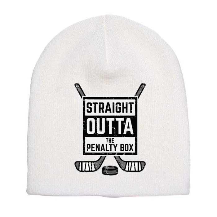 Ice Hockey Straight Outta Penalty Box Short Acrylic Beanie