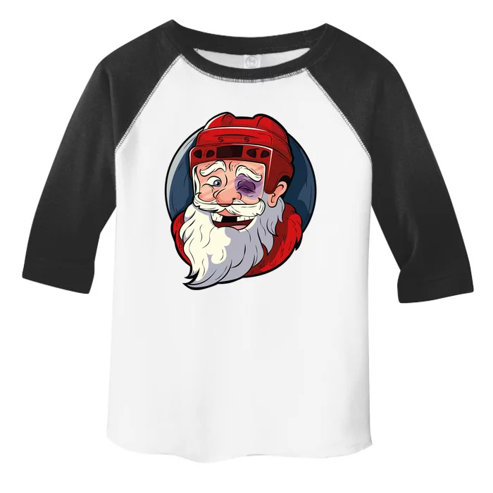 Ice Hockey Santa Claus Goalie Coach Christmas Funny Gift Toddler Fine Jersey T-Shirt