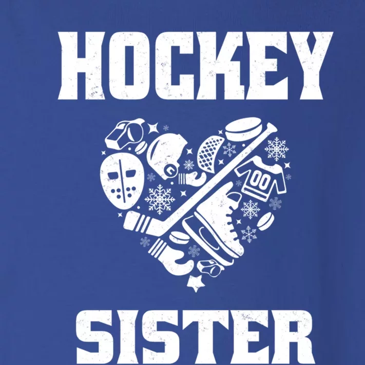 Ice Hockey Sister Love Heart Game Day For Winter Sports Fun Great Gift Toddler Long Sleeve Shirt