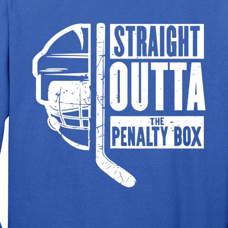 Ice Hockey Straight Outta Penalty Box Gift Long Sleeve Shirt