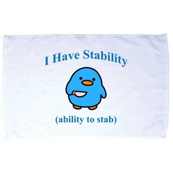 I Have Stability Ability To Stab Microfiber Hand Towel