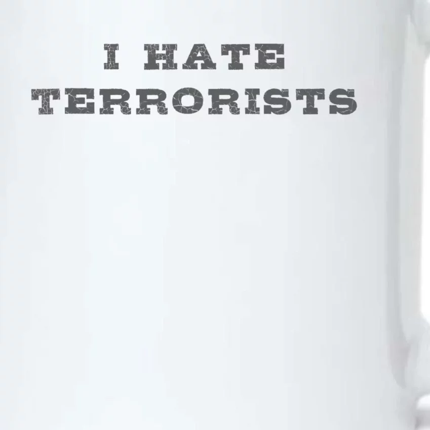 I Hate Terrorists Black Color Changing Mug