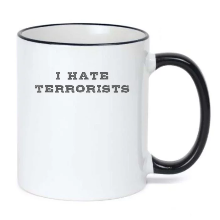 I Hate Terrorists Black Color Changing Mug