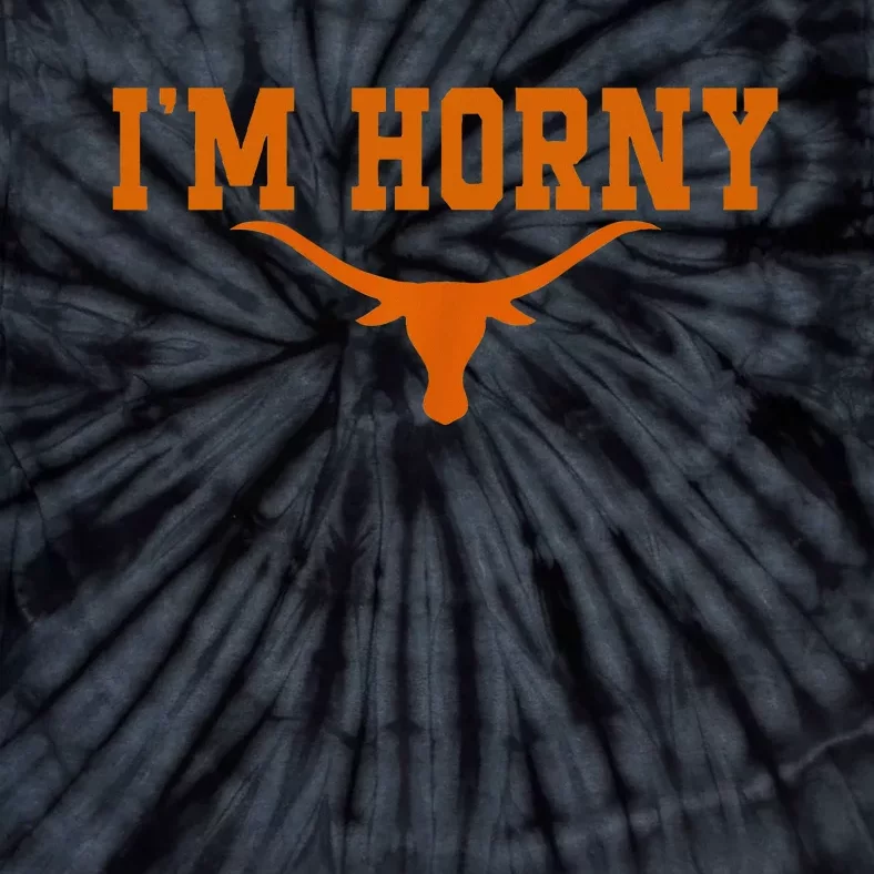 I’M Horny Texaslonghorns Austin Pride Bull American Tie-Dye T-Shirt