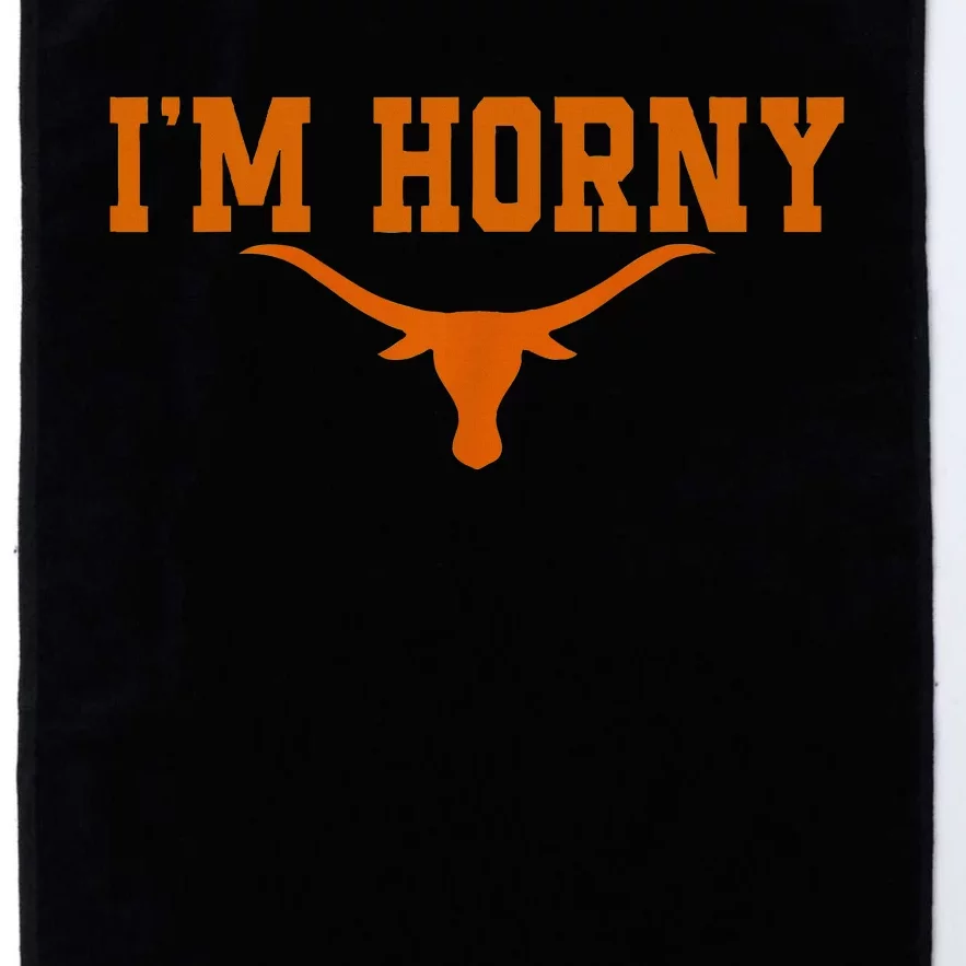 I’M Horny Texaslonghorns Austin Pride Bull American Platinum Collection Golf Towel