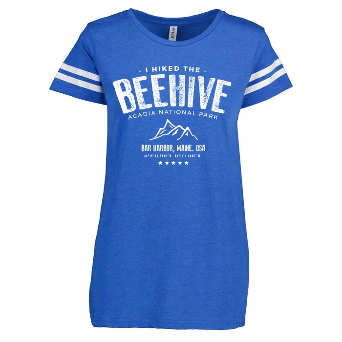 I Hiked The Beehive Trail Acadia National Park Gift Enza Ladies Jersey Football T-Shirt