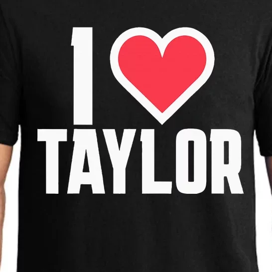 I Heart Taylor Love Design Pajama Set