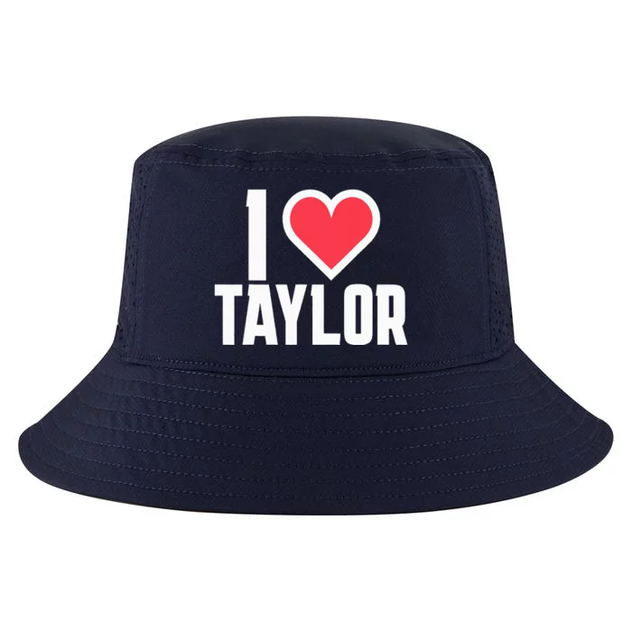 I Heart Taylor Love Design Cool Comfort Performance Bucket Hat