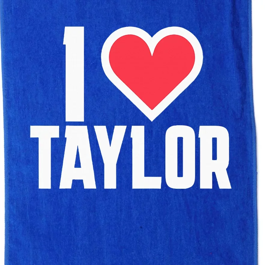 I Heart Taylor Love Design Platinum Collection Golf Towel