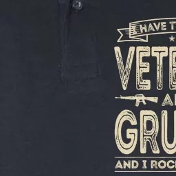 I have two titles Veteran and Grumpy Funny Proud US Army Softstyle Adult Sport Polo