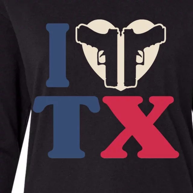 I Heart Texas Tx Love Pro Usa 2nd Adt Pro Gun Gift Womens Cotton Relaxed Long Sleeve T-Shirt